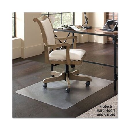 Es Robbins FLOOR+MATE, FOR HARD FLOOR TO MEDIUM PILE CARPET UP TO 0.75in, 36 X 48, CLEAR 121441